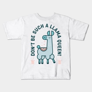 Llama Queen Kids T-Shirt